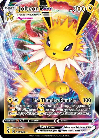Jolteon VMAX 051/203 - Evolving Skies - Holofoil