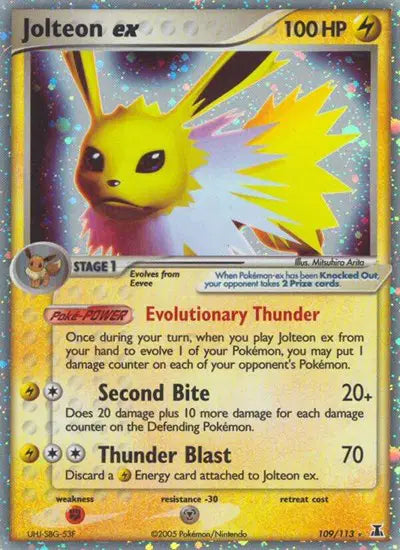 Jolteon ex 109/113 - EX Delta Species - Holofoil