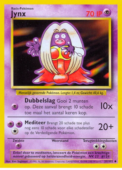 Jynx (NL) 31/102 - Base Set (Unlimited) - Normal