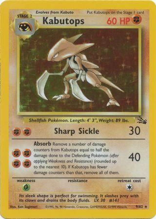 Kabutops 9/62 - Fossil (Unlimitiert) - Holofolie