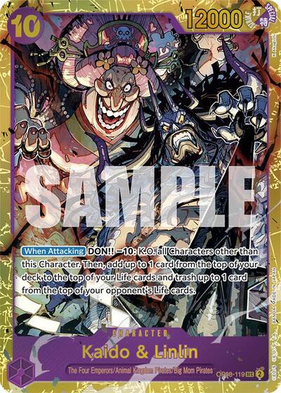 Kaido & Linlin OP08-119 - Two Legends - Foil