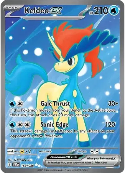 Keldeo ex 159/086 – White Flare – Holofoil