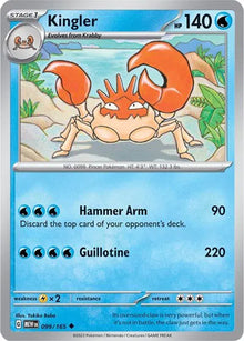 Kingler 099/165 - Scarlet & Violet 151 - Reverse Holofoil