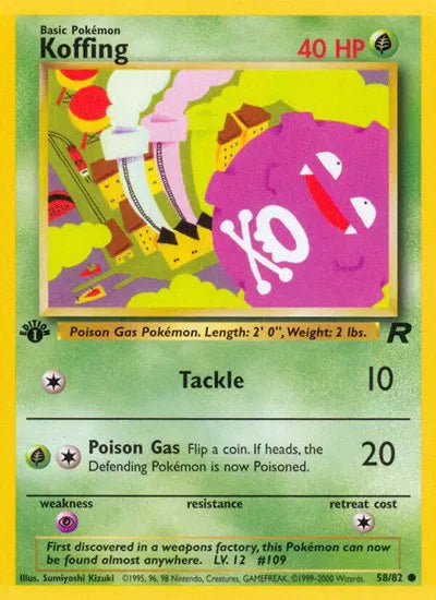 Koffing 58/82 – Team Rocket (Unbegrenzt) – Normal
