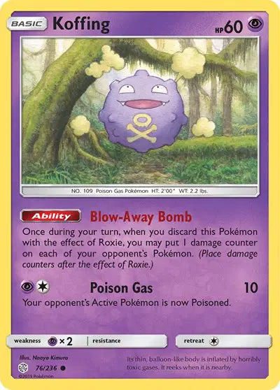 Koffing 76/236 - Cosmic Eclipse - Reverse Holofoil