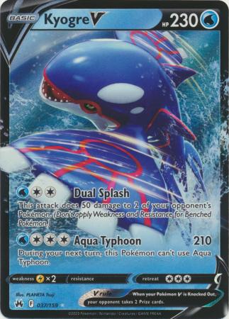 Kyogre V 037/159 - Crown Zenith - Holofoil