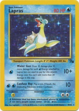 Lapras 10/62 - Fossil (Unbegrenzt) - Holofolie