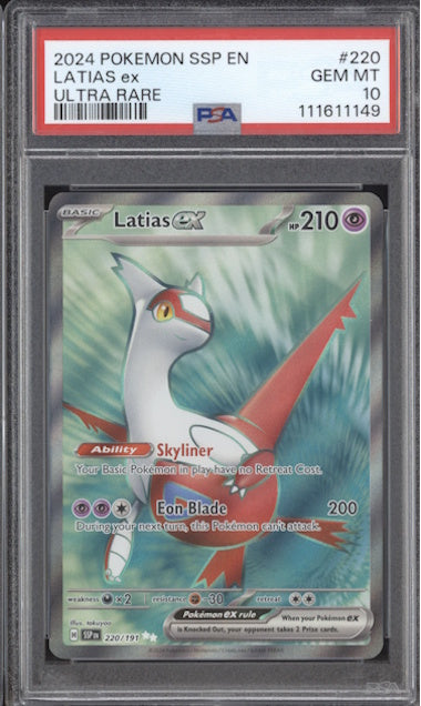 Latias ex (PSA 10) 217/191 - Surging Sparks - Holofoil