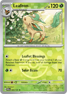 Leafeon 005/131 – Prismatic Evolutions – Poke Ball Pattern