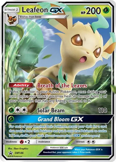 Leafeon GX SM146 - Sun & Moon Promo - Holofoil