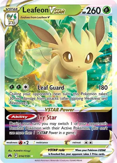 Leafeon VSTAR 014/159 - Crown Zenith - Holofoil
