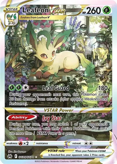 Leafeon VSTAR GG35/GG70 - Crown Zenith: Galarian Gallery - Holofoil