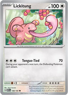 Lickitung 108/165 - Scarlet & Violet 151 - Reverse Holofoil 
