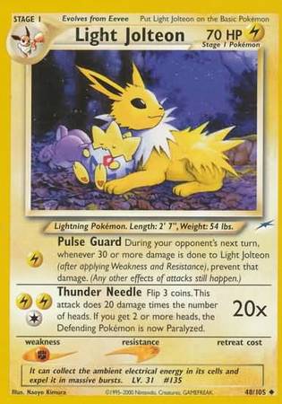 Light Jolteon 48/105 – Neo Destiny (Unbegrenzt) – Normal