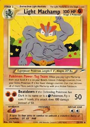 Leichtes Machamp 25/105 – Neo Destiny (Unbegrenzt) – Normal