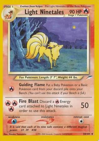 Leichtes Ninetales 50/105 – Neo Destiny (Unbegrenzt) – Normal