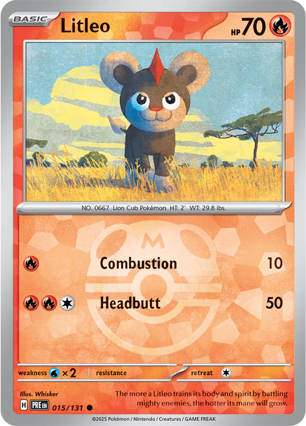 Litleo 015/131 - Prismatic Evolutions - Master Ball Pattern