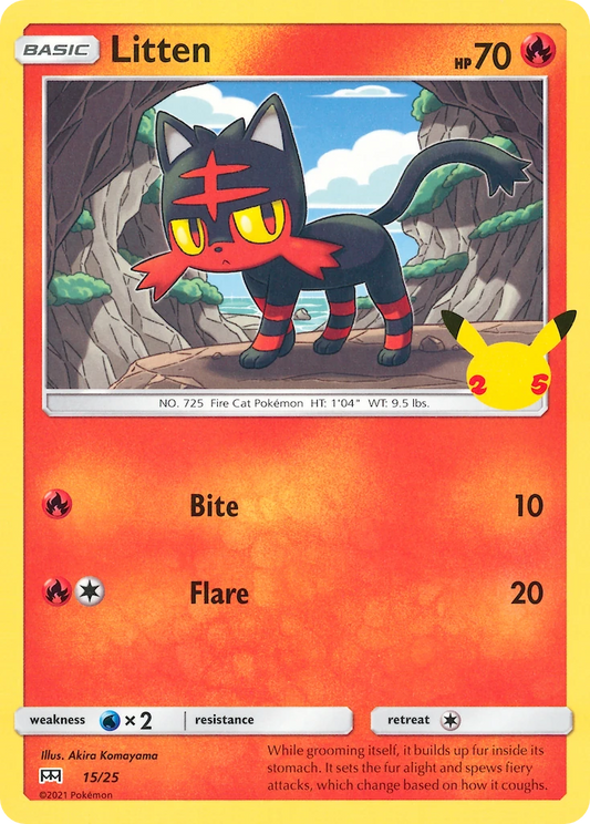 Litten 15/25 - McDonald's 25th Anniversary Promos - Normal