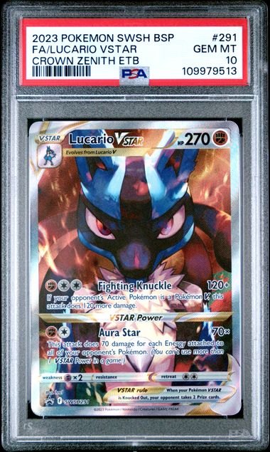 Lucario VSTAR (PSA 10) SWSH291 - Sword & Shield Promo - Holofoil