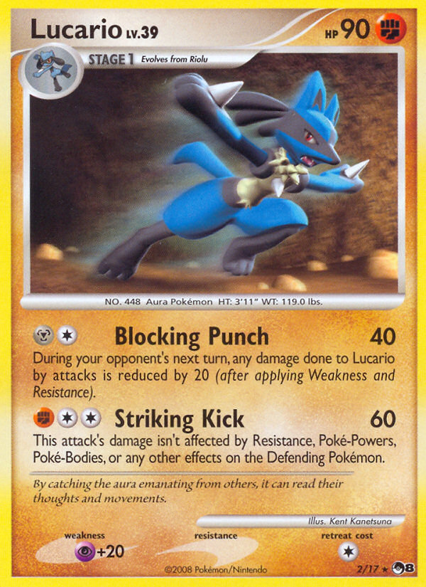 Lucario Lv.39 2/17 - POP Series 8 - Holofoil
