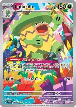 Ludicolo 095/094 - Phantasmal Flames - Holofoil