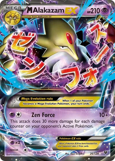M Alakazam EX 26/124 - Fates Collide - Holofoil