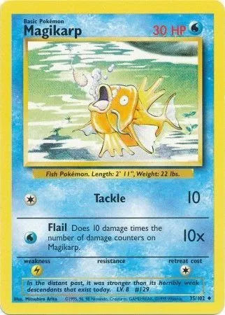 Magikarp 35/102 - Base Set (Unlimited) - Normal