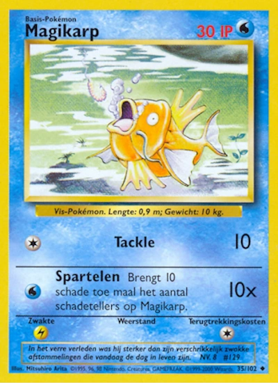Magikarp (NL) 35/102 - Base Set (Unlimited) - Normal