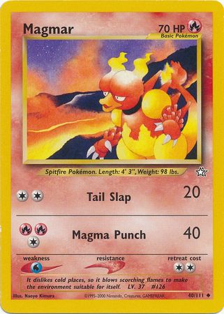 Magmar 40/111 – Neo Genesis (Unbegrenzt) – Normal