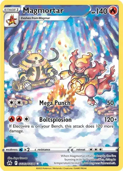 Magmortar GG03/GG70 - Crown Zenith: Galarian Gallery - Holofoil