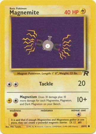 Magnemite 60/82 - Team Rocket (Unlimited) - Normal