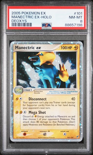 Manectric ex (PSA 8) 101/107 - EX Deoxys - Holofoil