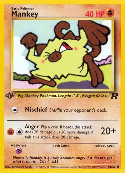 Mankey 61/82 – Team Rocket (Unbegrenzt) – Normal