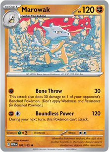 Marowak 105/165 - Scarlet & Violet 151 - Holofoil