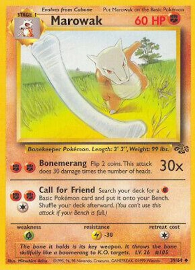 Marowak 39/64 – Dschungel (Unbegrenzt) – Normal