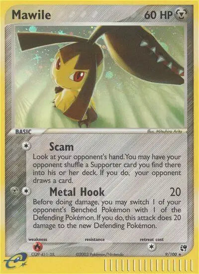 Mawile 9/100 - EX Sandstorm - Reverse Holofoil