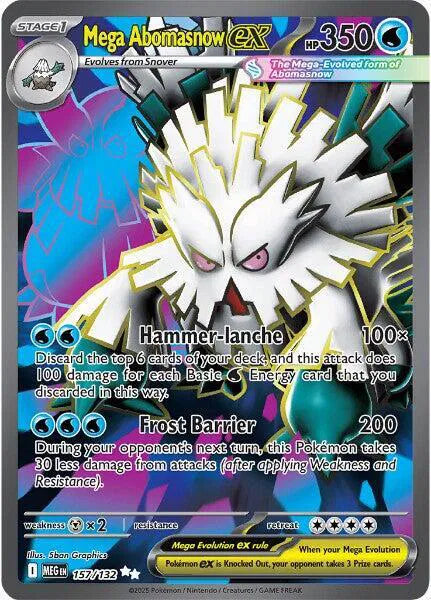 Mega Abomasnow ex 157/132 - Mega Evolution - Holofoil