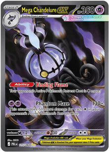 Mega Chandelure ex 115/084 - Pitch Black - Holofoil