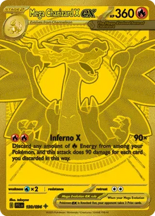Mega Charizard X ex 130/094 - Phantasmal Flames - Holofoil