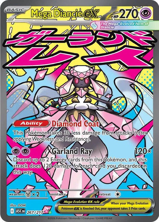 Mega Diancie ex 267/217 - Ascended Heroes - Holofoil