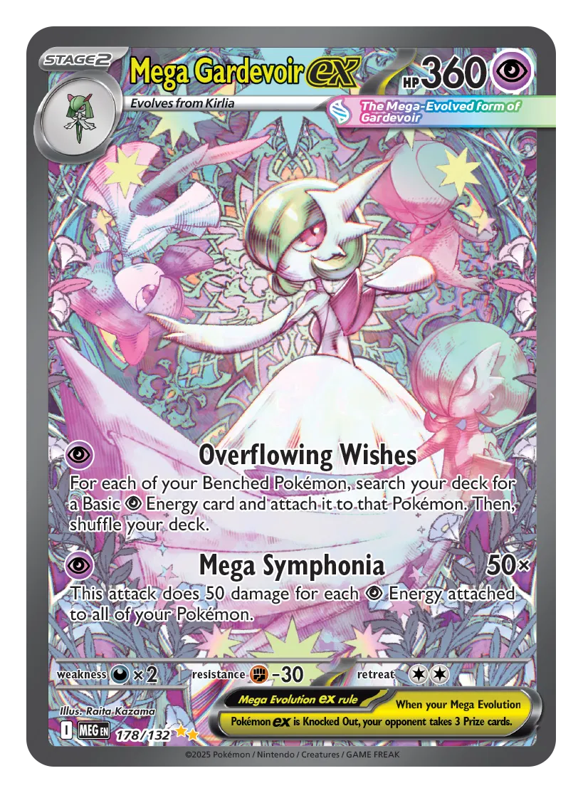 Mega Gardevoir ex 178/132 - Mega Evolution - Holofoil