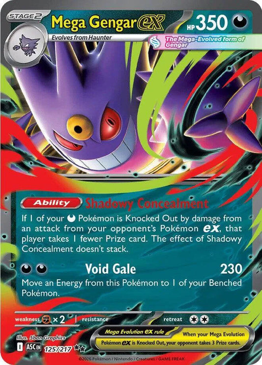 Mega Gengar ex 125/217 - Ascended Heroes - Holofoil