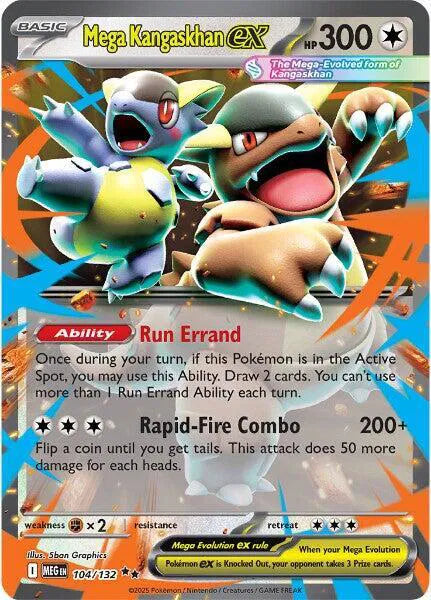 Mega Kangaskhan ex 104/132 - Mega Evolution - Holofoil