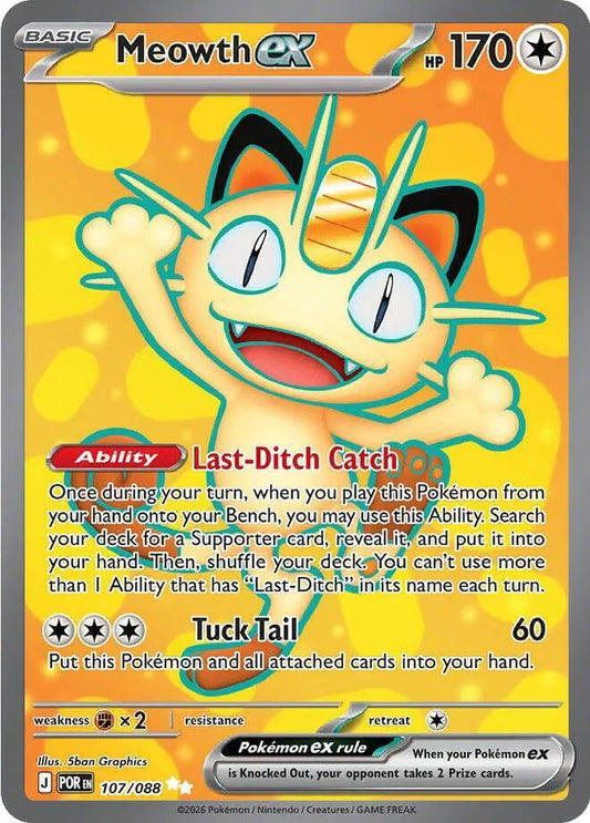 Meowth ex 107/088 - Perfect Order - Holofoil