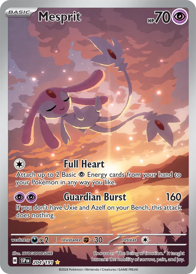 Mesprit 204/191 - Surging Sparks - Holofoil