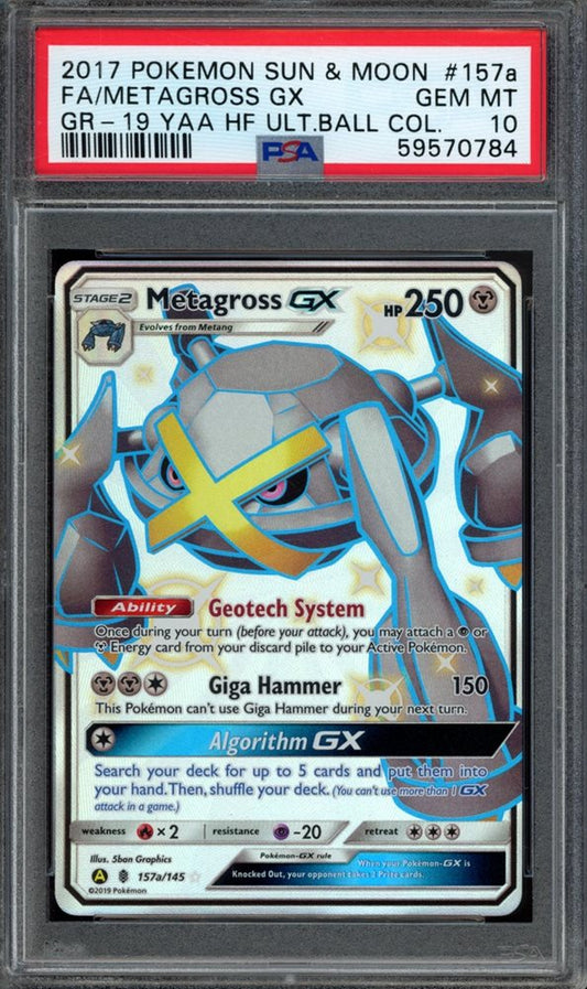 Metagross GX (PSA 10) 157a/145 - Sun & Moon Promo - Holofoil