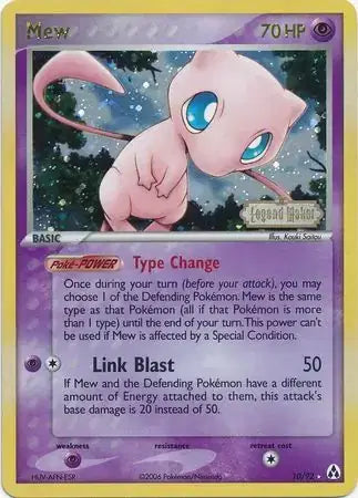 Mew 10/92 - EX Legend Maker - Holofoil