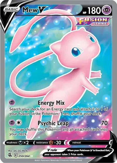 Mew V 250/264 - Fusion Strike - Holofoil