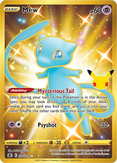 Mew 025/025 Celebrations Holofoil