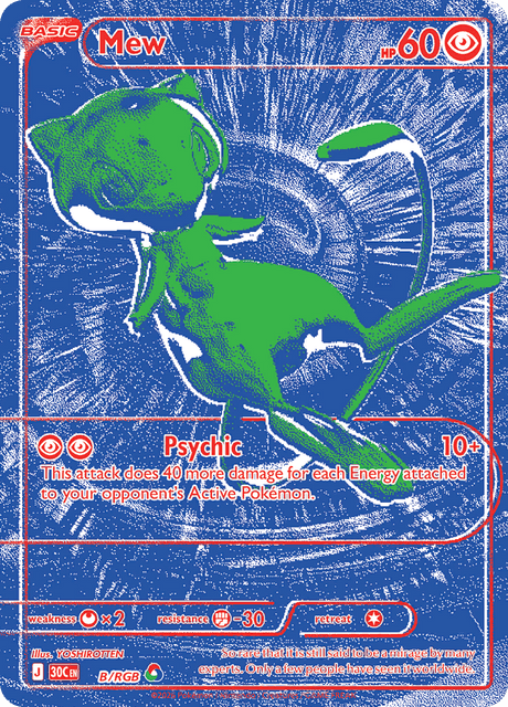 Mew B/RGB - 30th Celebration - Holofoil